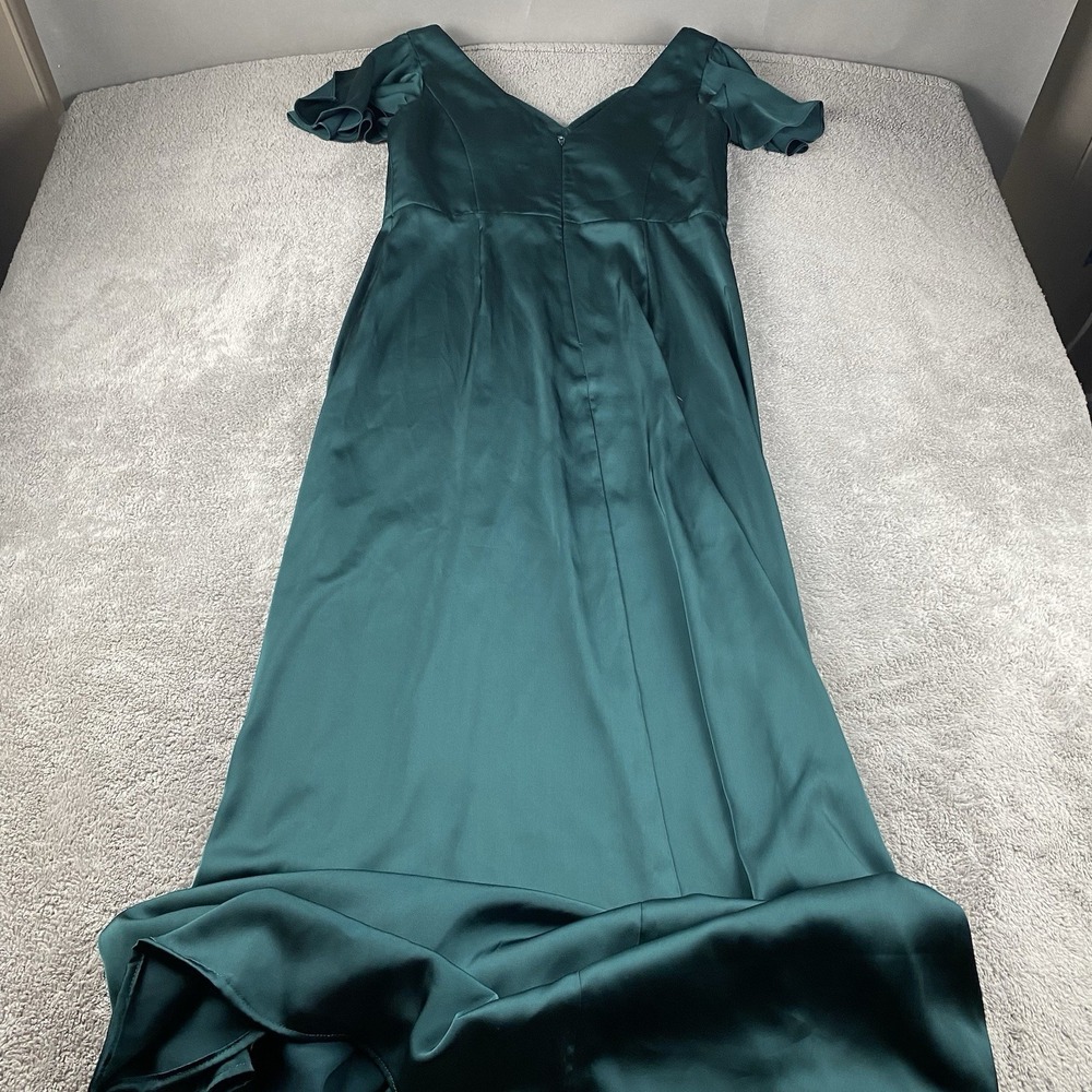 Azazie Sleeveless Floor-Length Maxi Bridesmaid Dress Formal Gown Womens Size A12 - Picture 9 of 13